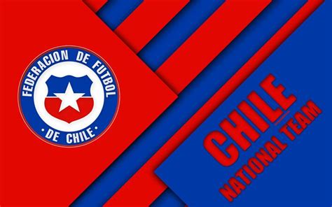 Download wallpapers Chile national football team, 4k, emblem, material ...