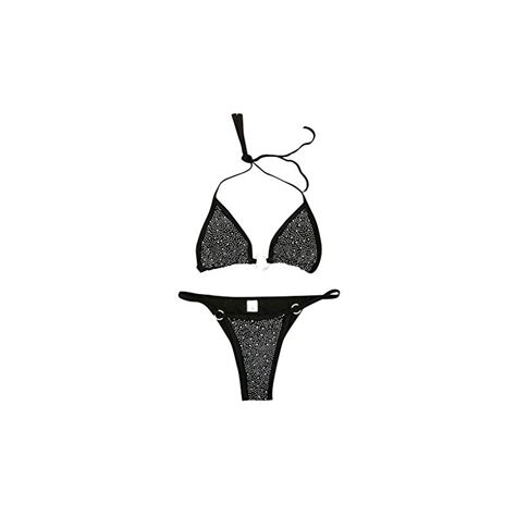 Modaworld Costume Da Bagno Da Donna Push Up Estate Mare Due Pezzi Bikini Con Strass Reggiseno