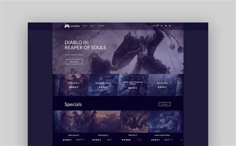 25+ Top Gaming Website Templates (HTML)