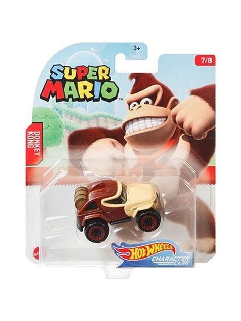 Машинка Hot Wheels тематическая коллекционная оригинал SUPER MARIO DONKEY KONG коричневый GPC