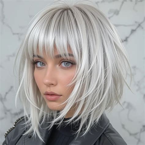 Fierce Blonde Wolf Cut Ideas With Bangs Youll Love Hair Style Inspirations