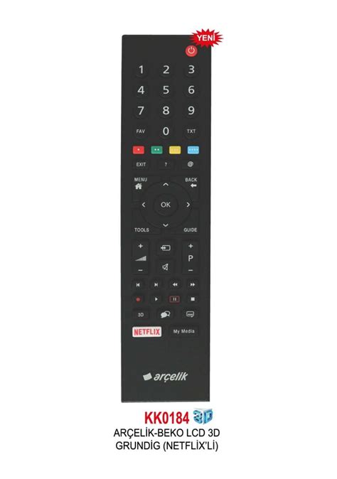 ARÇELİK NETFLİX TUŞLU LCD TV KUMANDA Fiyatları ve Özellikleri