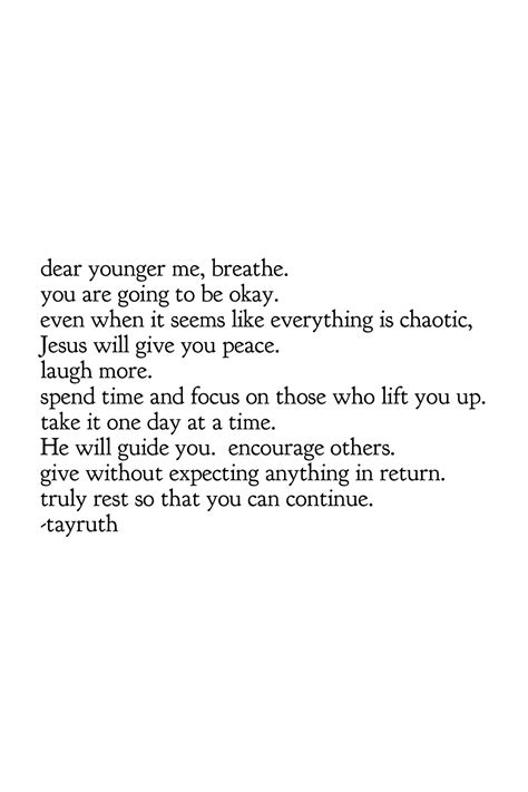 Letter To My Younger Self Quotes - LETTER CGW