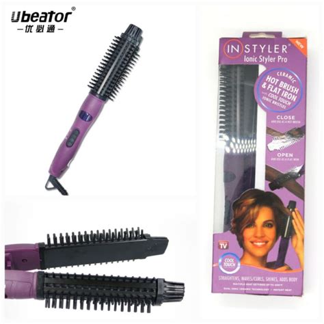 Instyler IONIC STYLER PRO 2 In 1 CERAMIC HOT BRUSH And FLAT IRON DUAL Comb CATOK Shopee Singapore