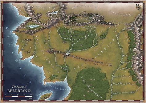 Map Of Beleriand 4