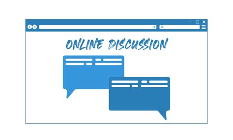 web discussion concept  vector art  vecteezy