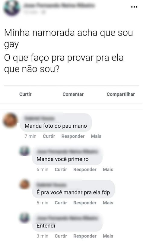 Minha namorada acha que sou gay O que faço pra provar pra ela que não sou Coisas Engraçadas