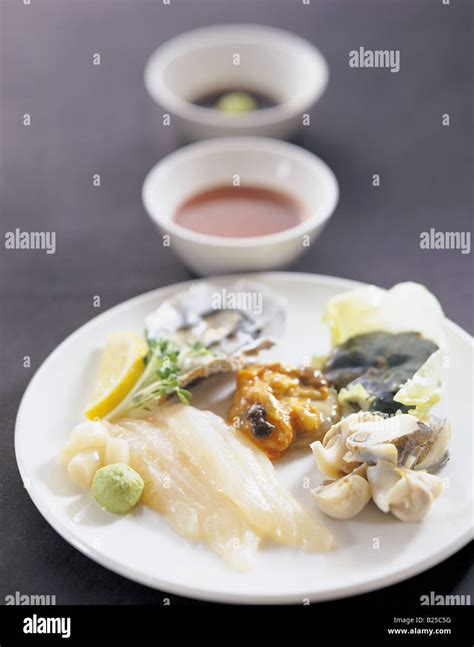 Japanese food - sashimi Stock Photo - Alamy