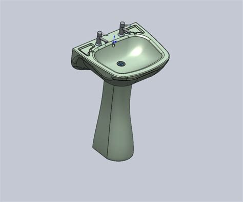 Раковина сантехническая 550*475мм с кранами - Чертежи, 3D Модели ...