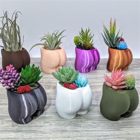 Butt Planter Booty Pot Woman Body Planters Nude Cheeky Etsy