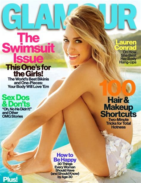 Hot Pic Lauren Conrad Poses Topless For Glamour To Fight Back Her