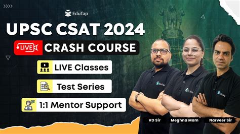 Csat Crash Course For Upsc 2024 Csat Online Coaching And Classes 2024 Csat Exam Preparation