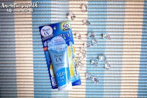 Biore UV Aqua Rich Watery Essence SPF 50+ Review - Animetric's World