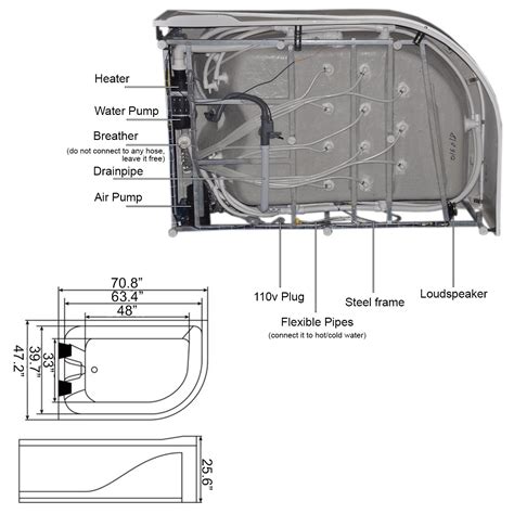Whirlpool Bathtub White X Hot Tub With Heater Verona Peaksauna