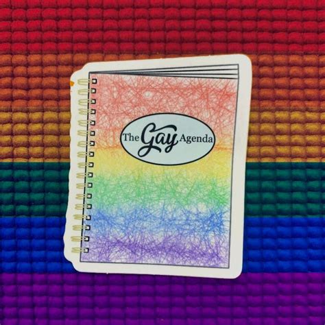 Etiqueta Engomada De La Agenda Gay Del Artista Invitado Hali Etsy Espa A