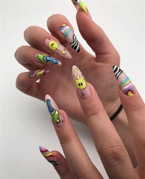 Punk Nails Grunge Nails Swag Nails Diy Acrylic Nails Pretty Acrylic