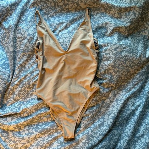 Nude One Piece Swimsuit Gem