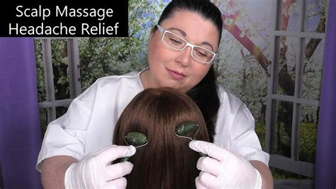 ASMR Relaxing Scalp Massage For Headache Relief Tools Whispering