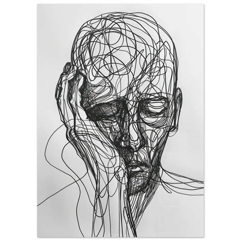 abstract drawing black white posterest