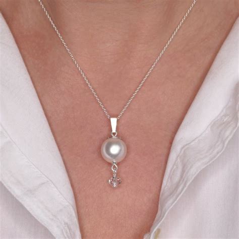 ARLIZI 1767 Ketting Parel Swarovski Kristal Wit Sterling Zilver 44