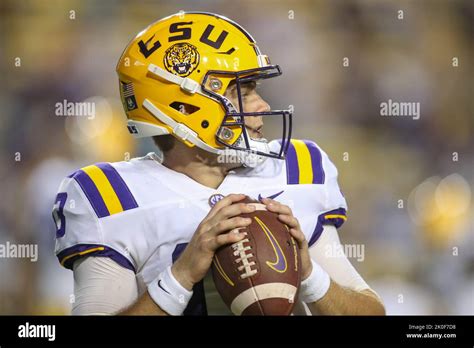 Baton Rouge La Usa 10th Sep 2022 Lsu Quarterback Garrett Nussmeier