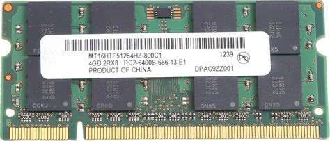 Bordhap For MT DDR2 4GB 800Mhz RAM PC2 6400S 16 Chips 2RX8 1.8V 200 ...