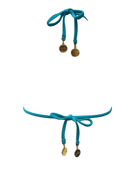 Seraphina Crystalized Turquoise Bikini Top Water Vixen Swim