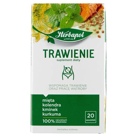 Herbata ziołowa ekspresowa Trawienie Herbapol 40 g 14980329608 Allegro pl