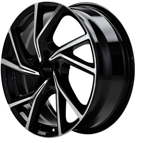 Alufelge PLATIN P 107 diamant schwarz, poliert | platin-wheels.com