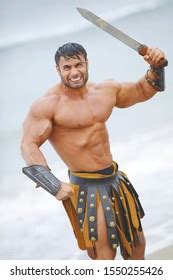 Strong Man Naked Torso Historical Armor Stock Photo Shutterstock