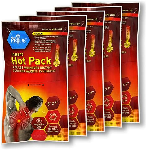 Buy Medpride Instant Hot Packs X Packs Pack Disposable Instant Heating Bag For Sore