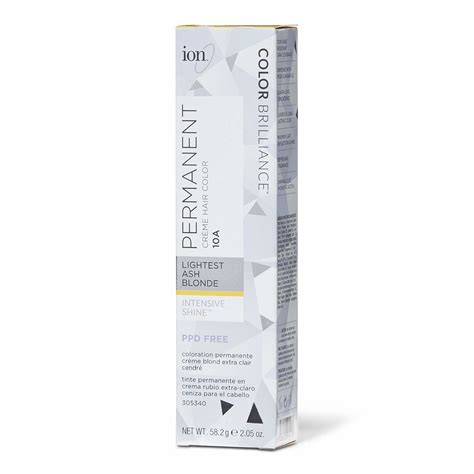 GetUSCart Ion 10A Lightest Ash Blonde Permanent Creme Hair Color 10A Lightest Ash Blonde