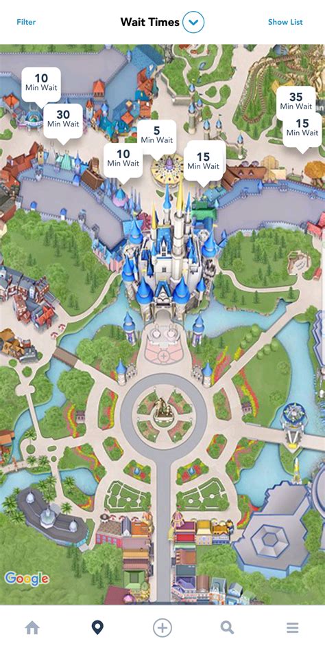 Disney Magic Kingdom Orlando Map