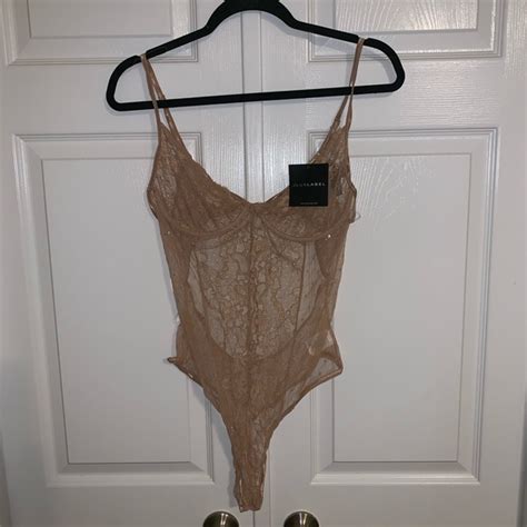 Jluxlabel Tops Nwt Jluxlabel Taupe All Dolled Up Lace Lingerie Bo Poshmark