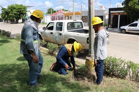 Servicios Públicos repara luminarias que reportan fallas en Parque