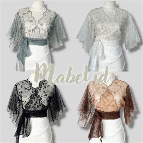 Jual Outer Brukat Crop Ikat Kebaya Modern Shopee Indonesia