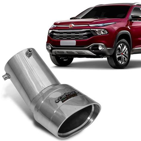 Ponteira Esportiva Escape Escapamento Fiat Toro Flex A Carbox