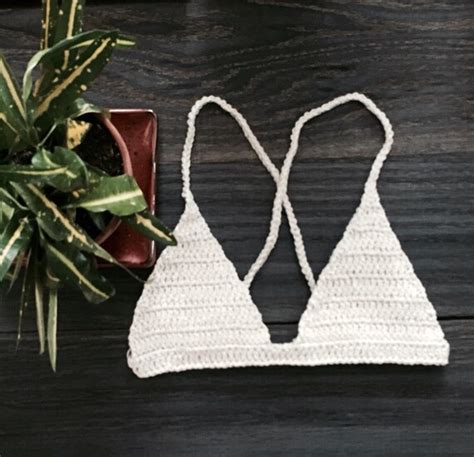 Gaia Crochet Bralette Bikini Top Etsy