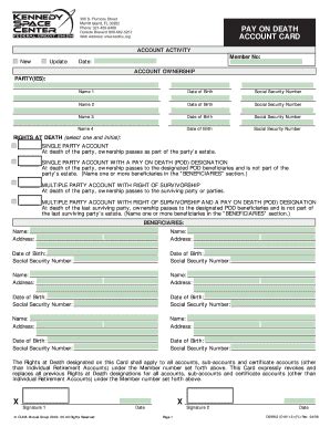 Payable On Death Form - Fill Online, Printable, Fillable, Blank | pdfFiller