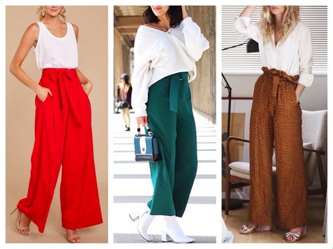 Брюки палаццо - с чем носить модели в пол, фото актуальных образов