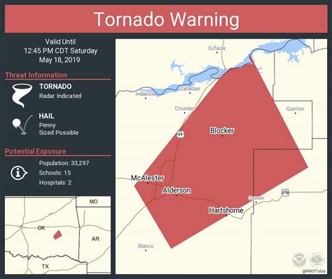 Mcalester News Capital The Warning Has Been Cancelled Tornado