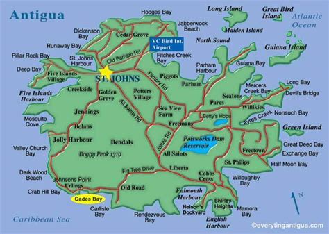 Antigua and Barbuda Map