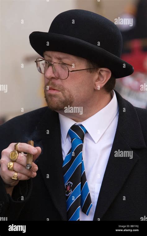 Orangeman with cigar during Orangemen Parade in London Stock Photo - Alamy