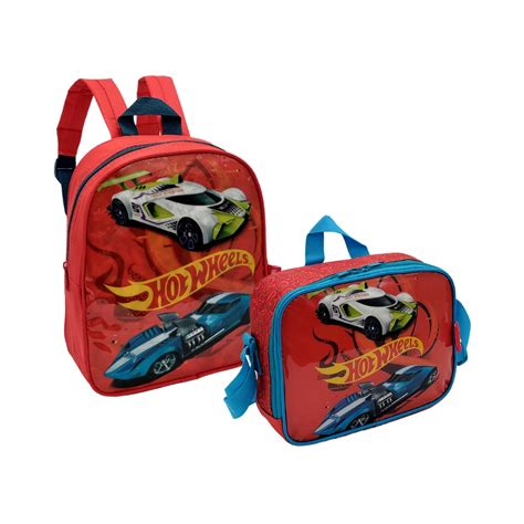 Mochila Escolar Mini Infantil De Costas Lancheira Creche Passeio Viagem Menino Carro Hot