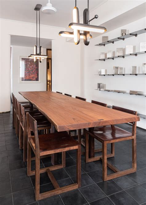 flared leg table casegoods