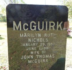 Marilyn Ruth Nichols Mcguirk Find A Grave Memorial