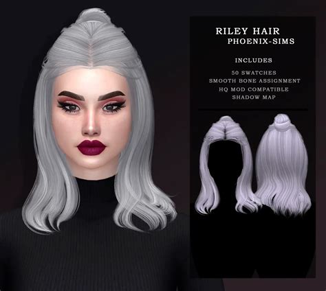 Phoenix Sims Riley Hair And Trollz Hair Sims 4 Hairs