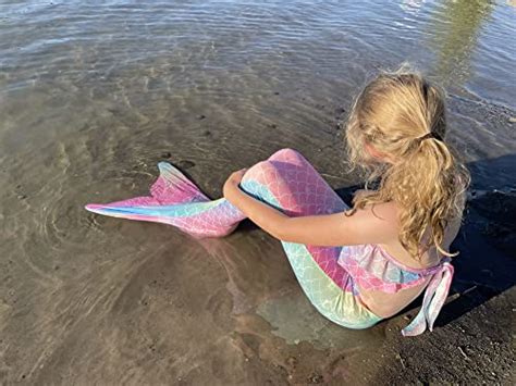 Dnfun Colas De Sirena Para Nadar Para Ni As Bikini Traje De Ba