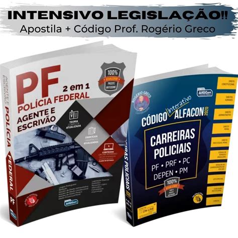 Kit Apostila Pol Cia Federal Agente E Escriv O C Digo Interativo