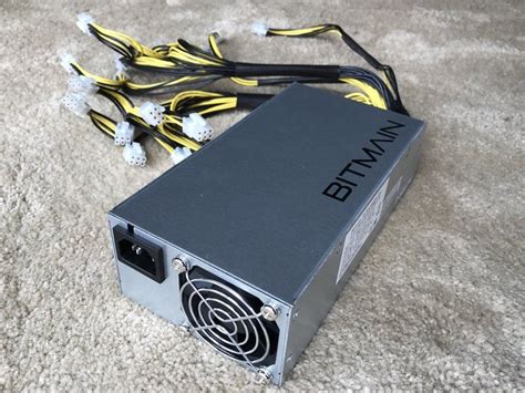 100% Original Antminer Bitmain 1600w PSU APW3++ 12 1600 PSU For Bitcoin ...